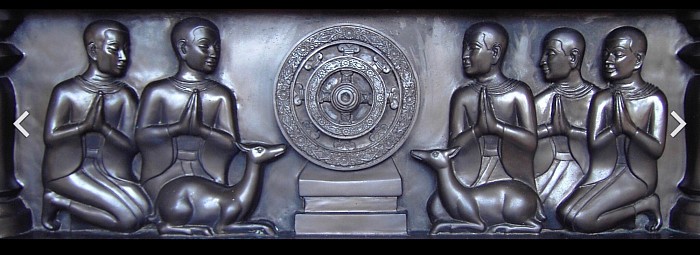 La roue de la loi du bouddhisme historique.